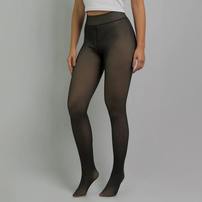 Legging Veløur Transparent Noir