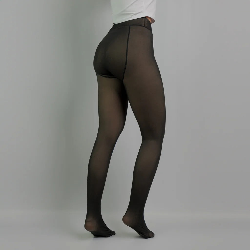 Legging Veløur Transparent Noir