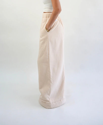 Veløur Beige Femmes