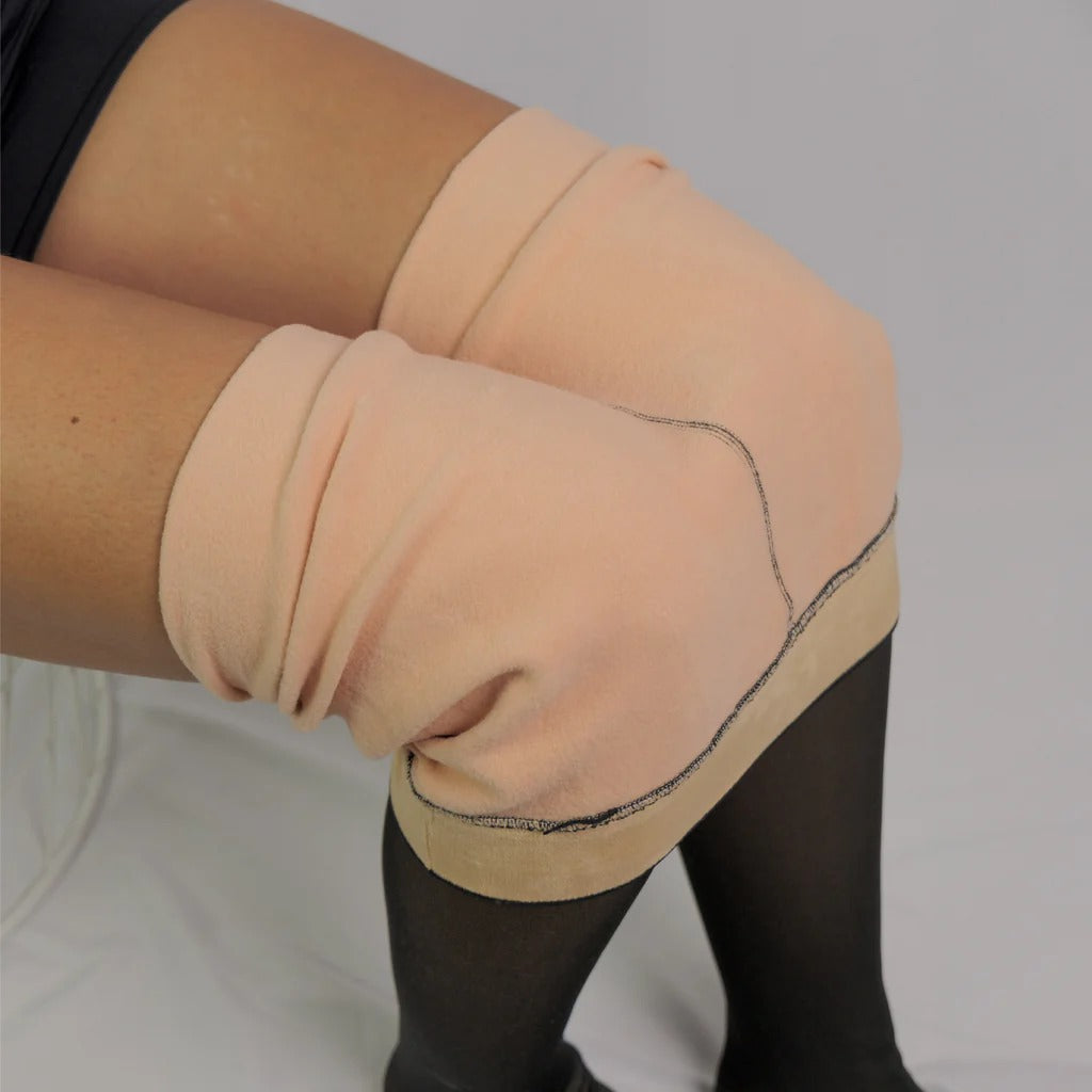 Legging Veløur Transparent Noir