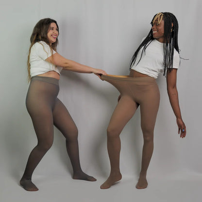 Legging Polaire Transparent Gris